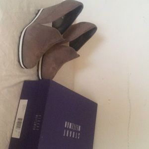 Stuart Weitzman Platform Suede Sneaker
